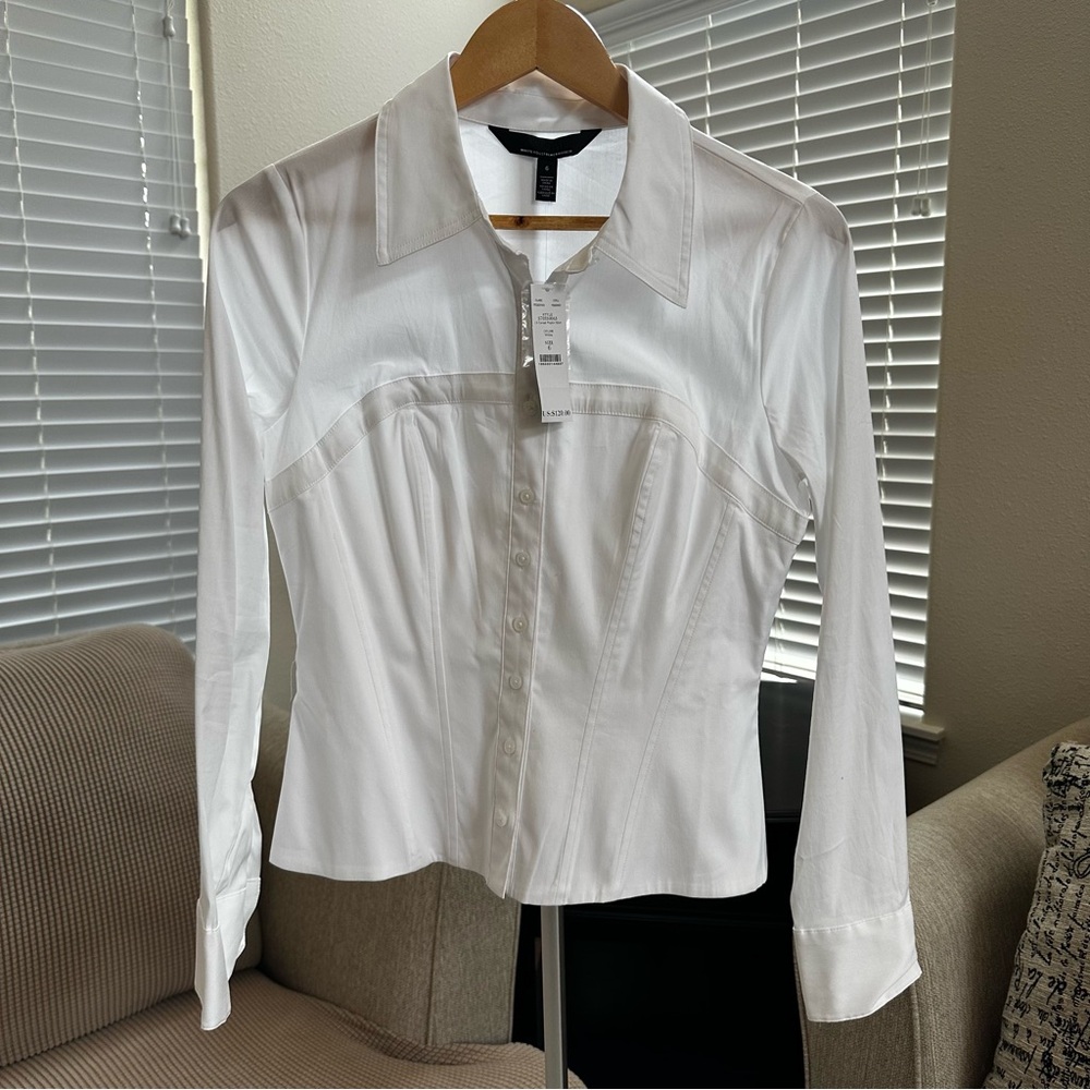 Brand new Corset poplin shirt